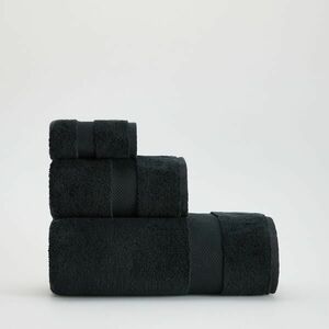 Reserved - Bordázott törölköző - Fekete kép
