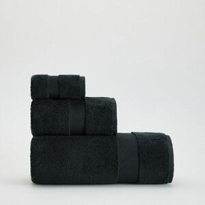 Reserved - Bordázott törölköző - Fekete kép