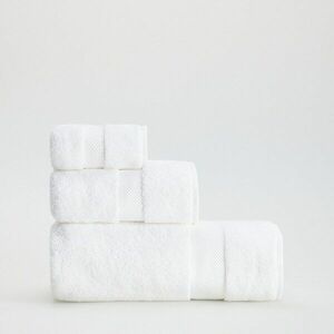 Reserved - Bordázott törölköző - Fehér kép