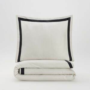 Reserved - Szatén ágynemű-garnitúra szegéllyel - Bézs kép