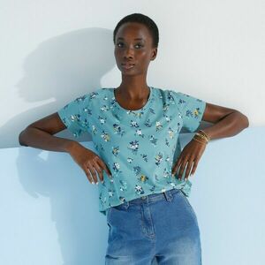 Rövidujjú póló virágmintával kép