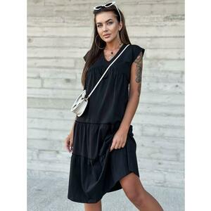 Női fodros ruha MAYFLIES fekete kép