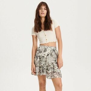 Reserved - Miniszoknya fodrokkal - Krém kép