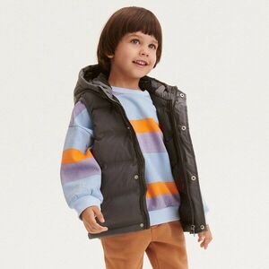 Reserved - Steppelt mellény kapucnival - Szürke kép