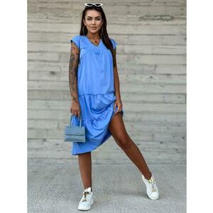 Női fodros ruha MAYFLIES kék kép