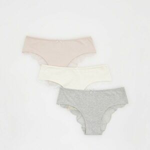 Reserved - 3 db pamut bugyi - Krém kép