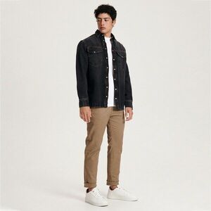 Reserved - Chino slim fit nadrág - Barna kép