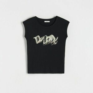 Reserved - Pamut póló - Fekete kép