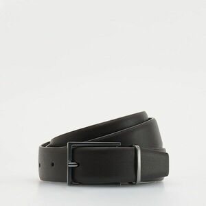 Reserved - Kombinált anyagú öv - Barna kép