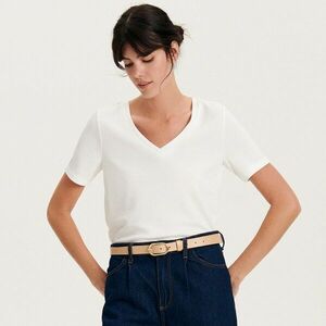 Reserved - Regular szabású, modálkeverék póló - Fehér kép