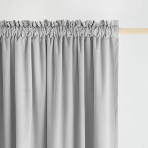 Reserved - 2 darab függöny behúzószalaggal - Világosszürke kép