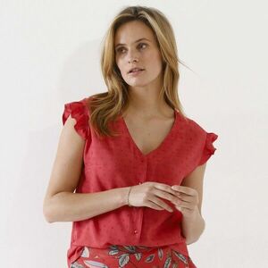 Gombos blúz szőtt szemekkel kép