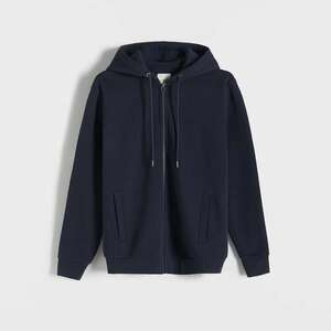 Reserved - Kapucnis cipzáras melegítőfelső - Tengerészkék kép