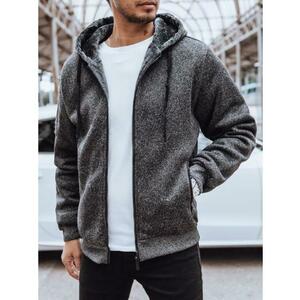 Férfi hőszigetelt kabát kapucnival VERITA sötétszürke kép