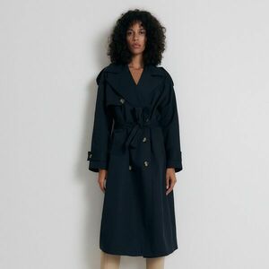 Reserved - Kétsoros oversized ballonkabát - Tengerészkék kép