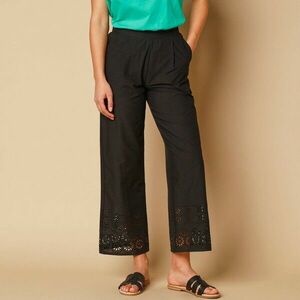 7/8 széles nadrág, angol hímzéssel kép