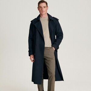 Reserved - Kétsoros, pamutban gazdag ballonkabát - Szürke kép