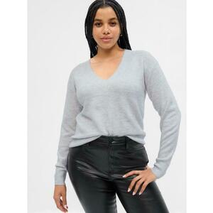 Kötött V-nyakú pulóver kép