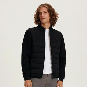 Reserved - Cipzáros melegítőfelső álló gallérral - Fekete kép