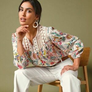 Pólóblúz makraméval és mintával kép