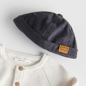 Reserved - Pamutban gazdag dokkmunkássapka - Szürke kép