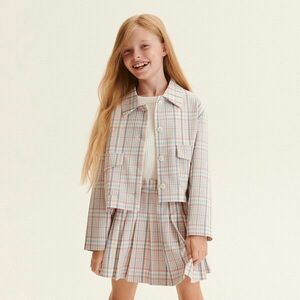 Reserved - Rövid, kockás blézer - Narancs kép