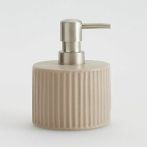 Reserved - Szappanadagoló kerámiából - Világosszürke kép