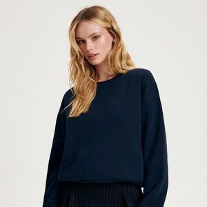 Reserved - Tenisz stílusú csíkos szoknya - Tengerészkék kép