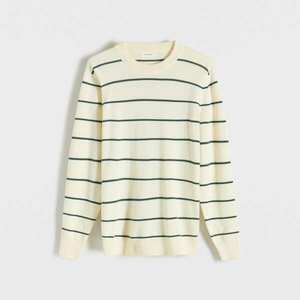 Reserved - Csíkos pulóver - Krém kép