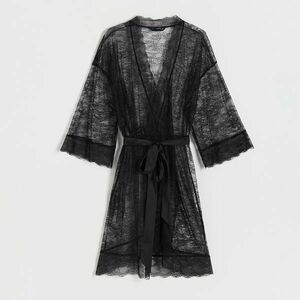 Reserved - Csipkés köntös - Fekete kép