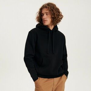 Reserved - Egyszerű, pamutban gazdag melegítőfelső - Fekete kép