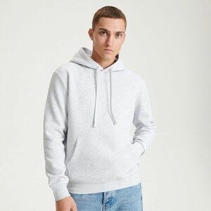 Reserved - Egyszerű, pamutban gazdag melegítőfelső - Világosszürke kép