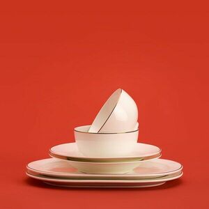 Reserved - Porcelántál szegéllyel - Fehér kép