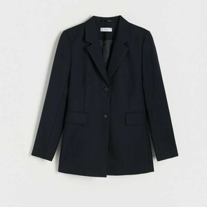 Reserved - Gyapjúkeverék blézer - Tengerészkék kép