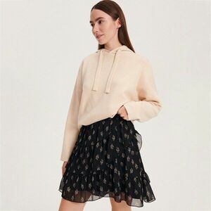 Reserved - Miniszoknya fodrokkal - Fekete kép