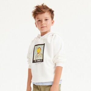 Reserved - SmileyWorld® oversized melegítőfelső - Krém kép