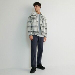 Reserved - Chino regular fit nadrág - Tengerészkék kép