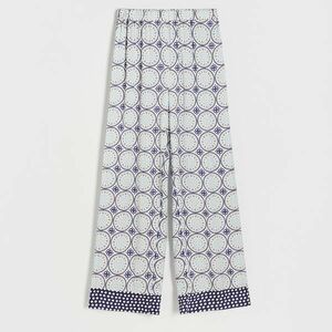 Reserved - Viszkóznadrág kontrasztos szegélyű szárral - Többszínű kép