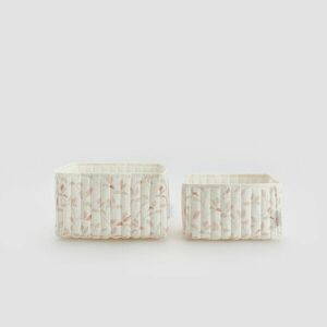 Reserved - 2 darab tárolókosár - Krém kép