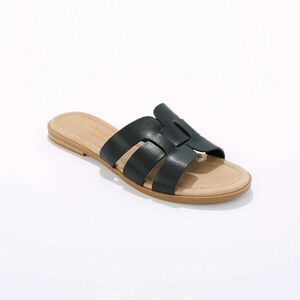 Lapos papucs keresztbe tett pántokkal kép