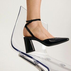 Reserved - Lakk körömcipő - Fekete kép