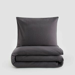 Reserved - Hullámkrepp ágynemű-garnitúra - Szürke kép