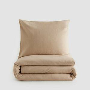 Reserved - Hullámkrepp ágynemű-garnitúra - Bézs kép