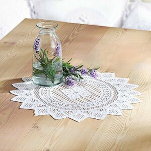 Horgolt díszterítő kép