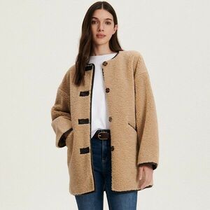 Reserved - Műgyapjú dzseki - Bézs kép