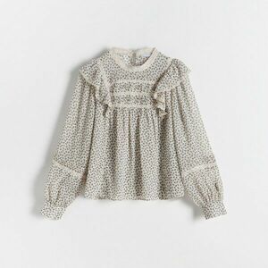 Reserved - Fodros felső - Krém kép