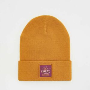 Reserved - Beanie sapka rátéttel - Barna kép