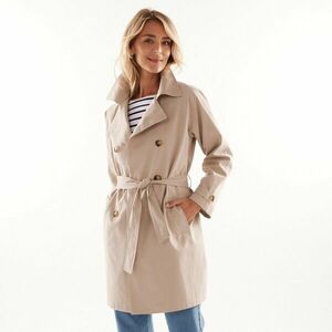 Vízálló trench coat levehető övvel kép