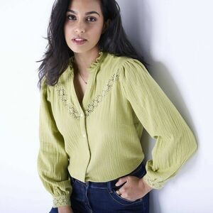 Makramé mintás, leggings blúz kép