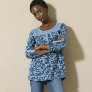 Tunika gombos patenttal és mintával kép